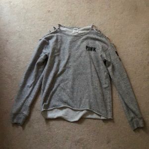 VS PINK gray sweatshirt